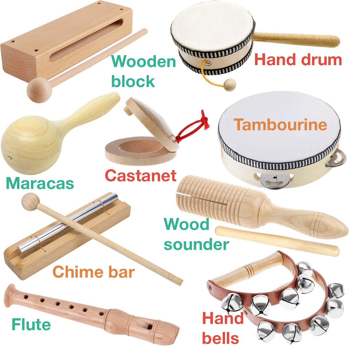 Eco Friendly International Wooden Music Set