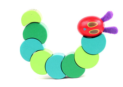 Wooden Hungry Caterpillar Toy – Educational Developmental Toy for Kids