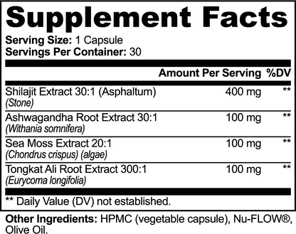 Shilajit Adaptogen Complex