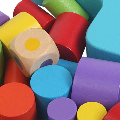 Wooden Moon Balance Toy – Fun Stacking Game for Kids and Families