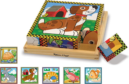 Montessori Animal 9 Cubes Puzzle