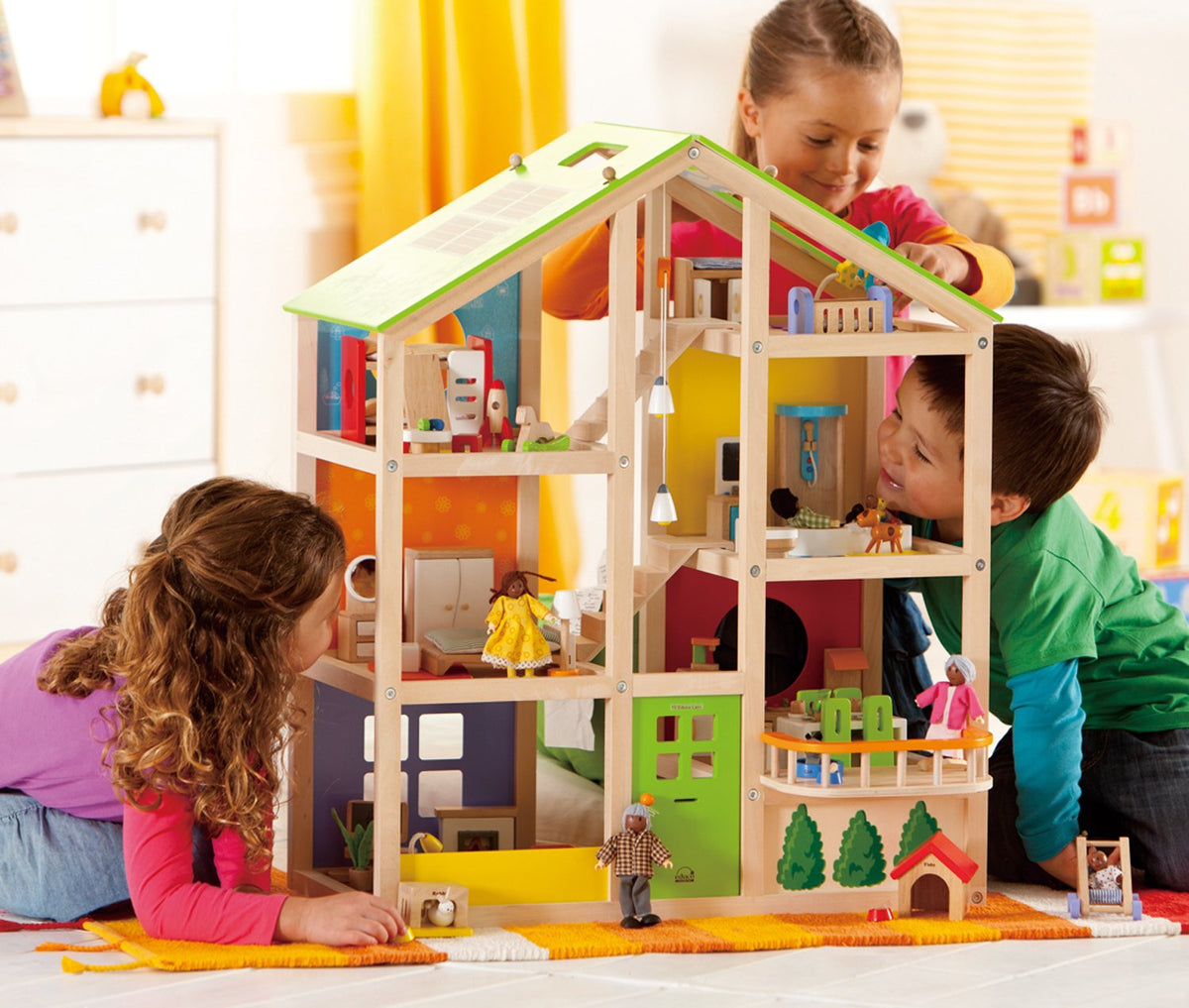 STEM Wooden Role Play Dollhouse