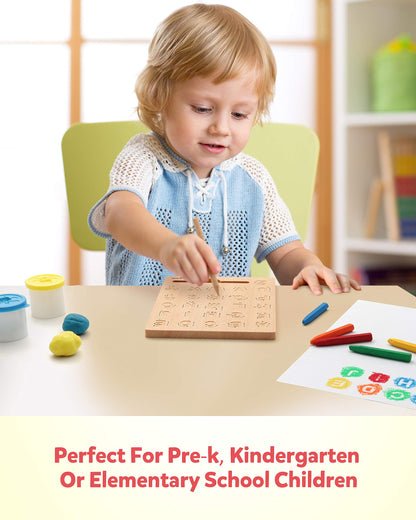 Wooden Alphabet Letters Practicing Board