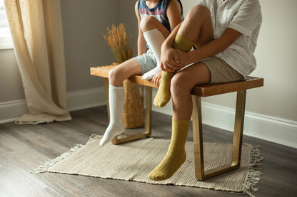 Brown-Knee high socks