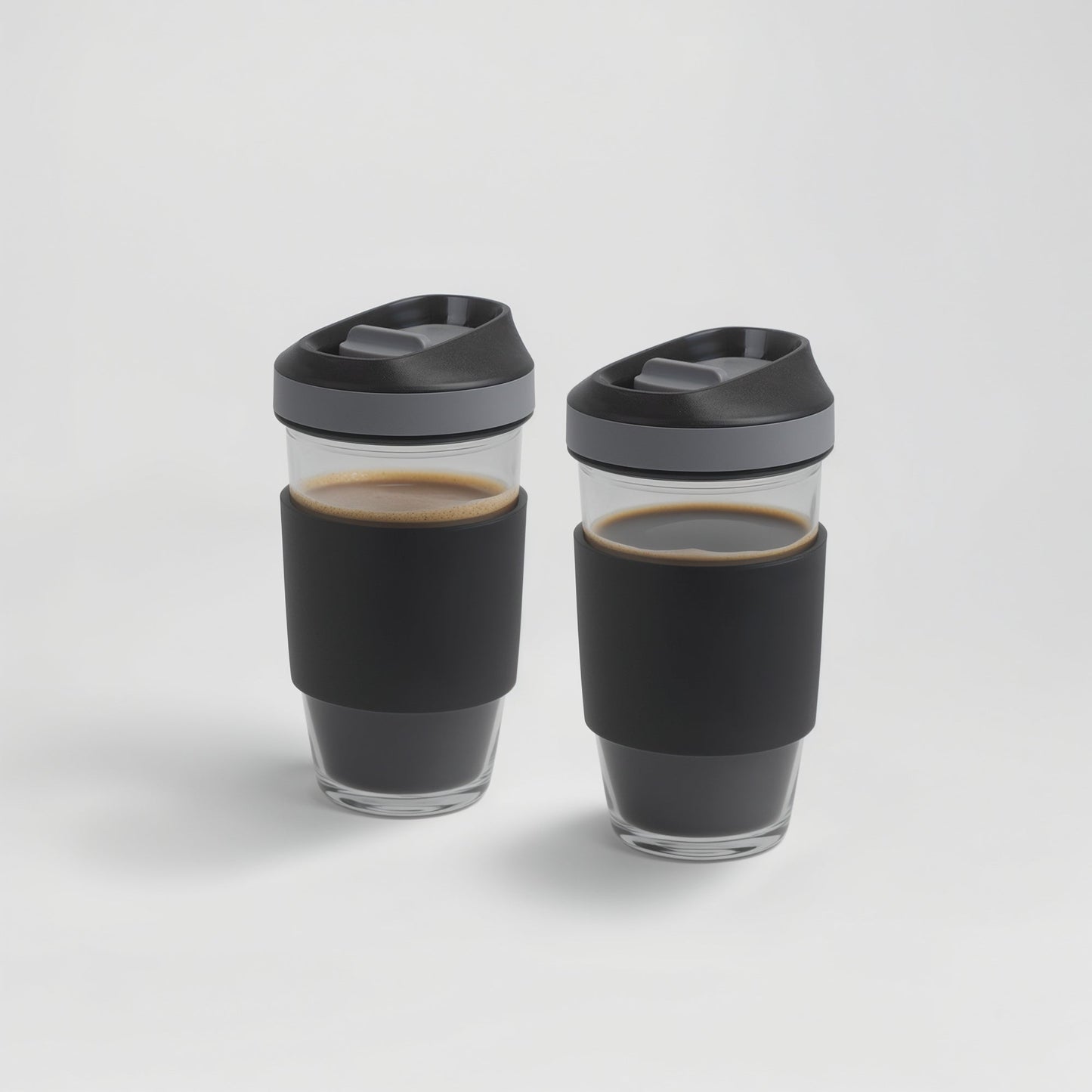 Borosilicate Glass Coffee Cups (2 Cups)