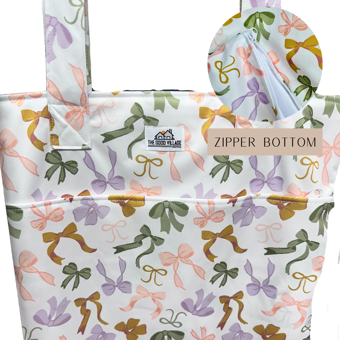 Large Hanging Wetbag | Ribbons and Bows