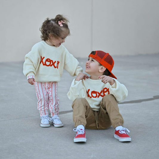 XOXO Hand Embroidered Sweater