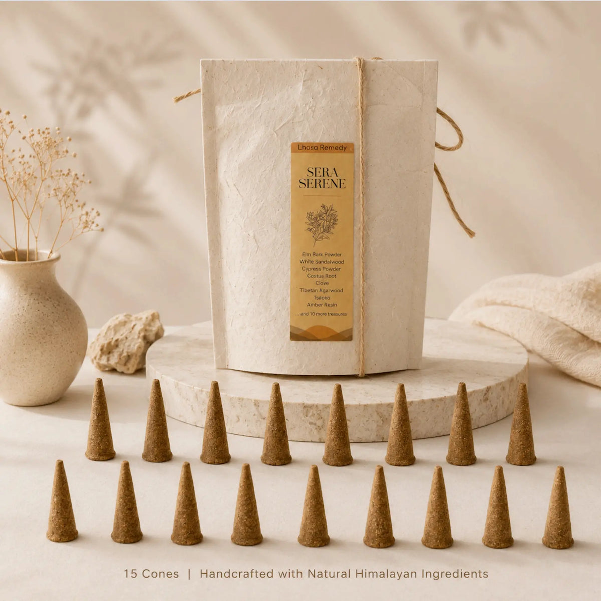 Sera Serene Tibetan Incense Cones for Meditation & Calm