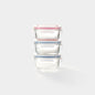 Rectangular Mini Glass Container Set