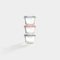 Round Mini Glass Container Set