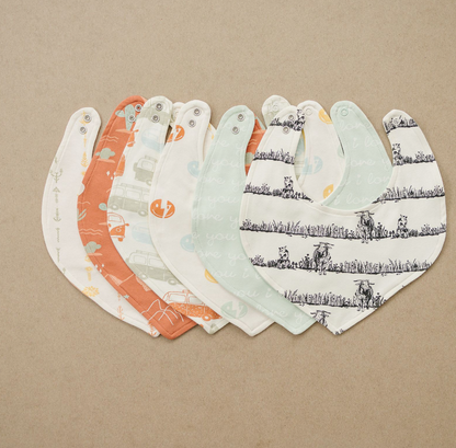 GOTS Certified Organic Cotton Bib - Boho Floral