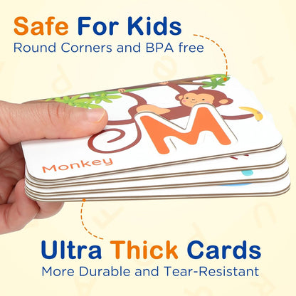 My First ABC Adventure Wooden Flash Cards & Letter Matching Learning Kit