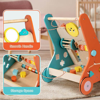 My First Wooden Activity Walker for Happy First Steps and Early Learning