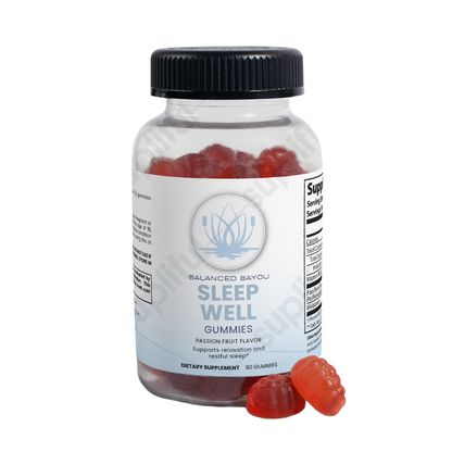 Balanced Bayou Sleep Gummies – Melatonin & Passion Fruit Flavor (60 Gummies)