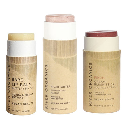 Lip + Highlighter + Blush Set