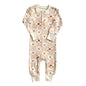 GOTS Certified Organic Cotton Playsuit No Pocket - Checkered Bear