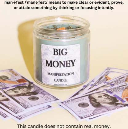 Big Money Coconut Wax Manifestation Candle