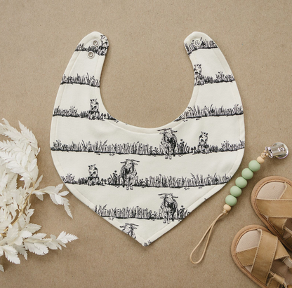 GOTS Certified Organic Cotton Bib - Billie & Kid