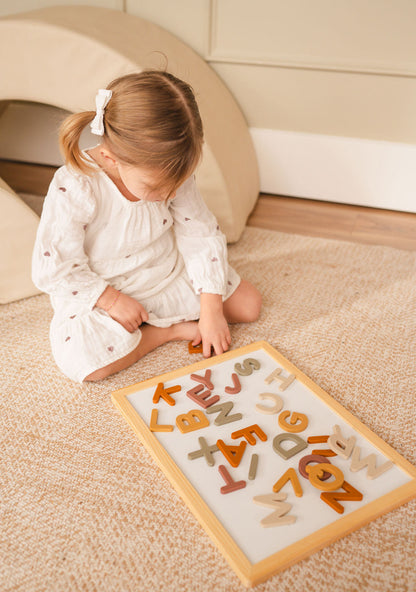 Alphabet Magnet Play Set and Whiteboard Bundle