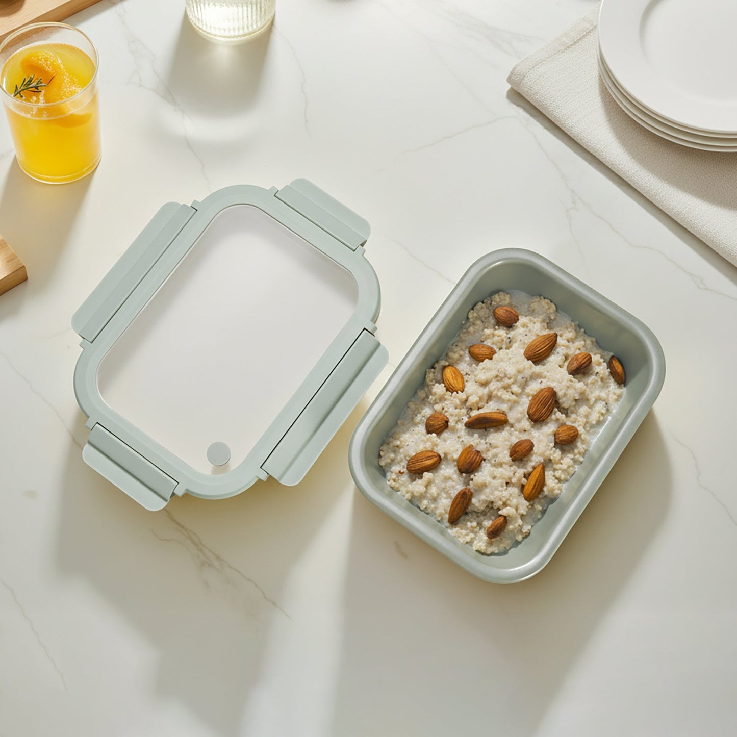 Stoneware Container - Sage Green