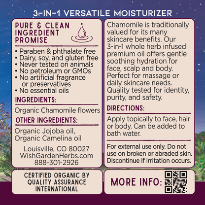 Chamomile Oil, Relax & Replenish