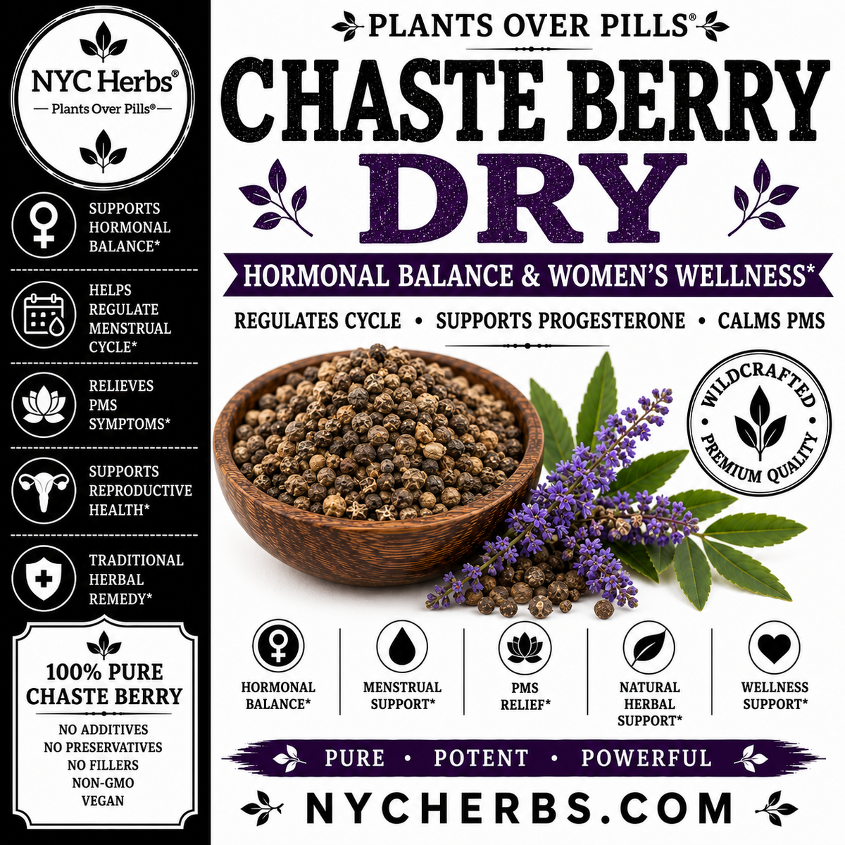 Chaste Berry | Women's Hormonal Balance & Cycle Support