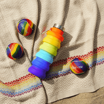 Tilley + Me Collapsible Water Bottle – Leakproof & Travel-Friendly Design