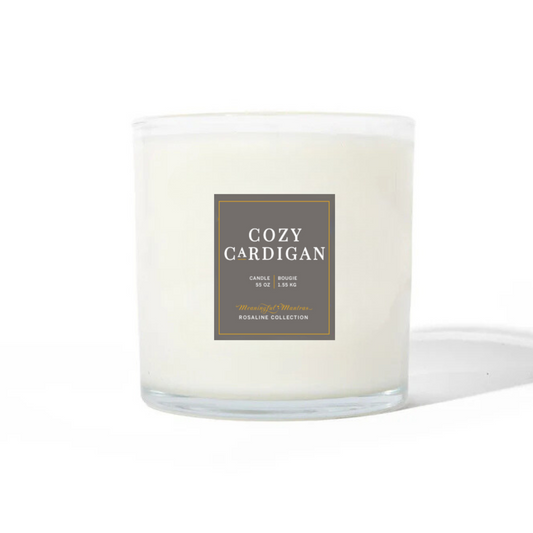 Cozy Cardigan Natural Candle 55oz Rosaline Collection