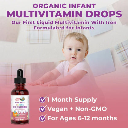Mary Ruth's® Organic Infant Multivitamin with Iron Liquid Drops