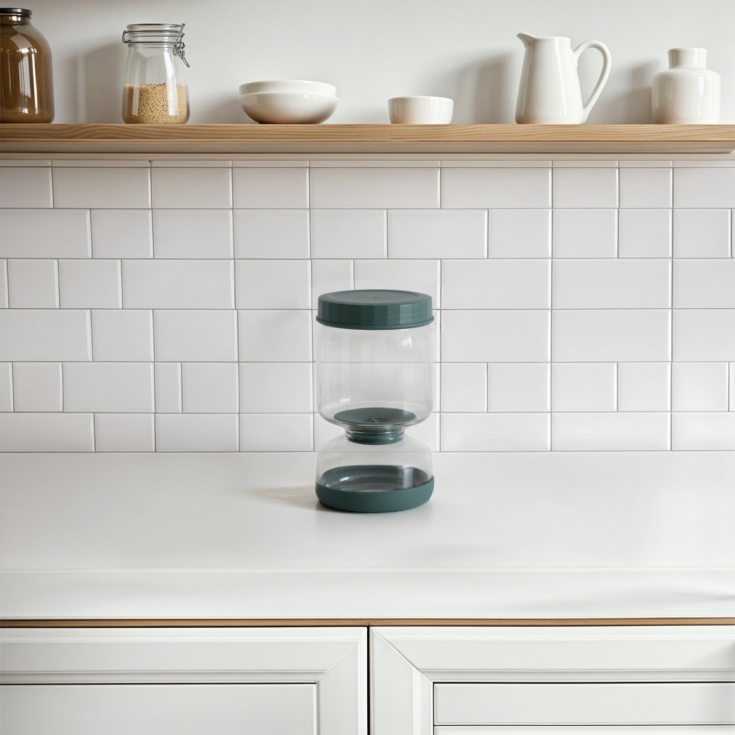 Glass Flip-Over Pickle Jar