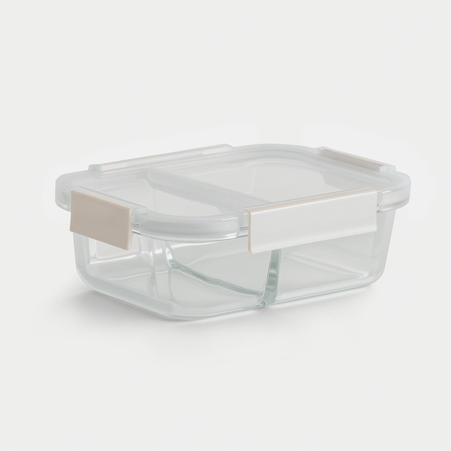 Glass Bento Box - 3 Sections (Vanilla)