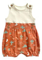 GOTS Certified Organic Cotton Bubble Romper - Desert