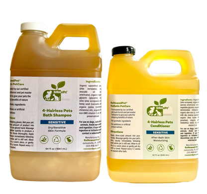 4-HAIRLESS PETS SENSITIVE SHAMPOO & CONDITIONER