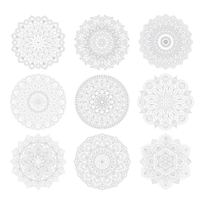 Mandala Coloring Sheets - Deluxe 110lb Paper, Artist Quality