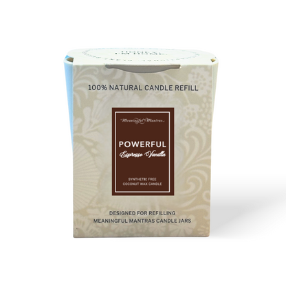 Espresso Vanilla Natural Candle 8oz Kaia Collection Refill