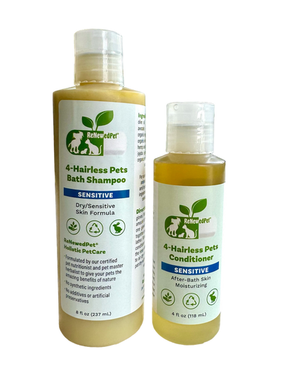 4-HAIRLESS PETS SENSITIVE SHAMPOO & CONDITIONER