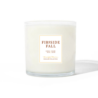 Fireside Fall Natural Candle 55oz Rosaline Collection
