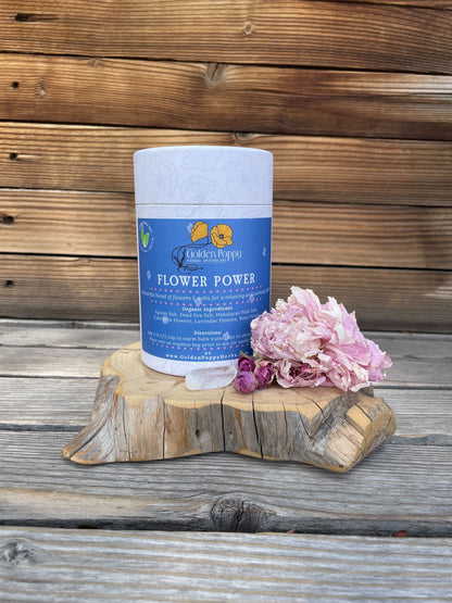 Flower Power Bath Salts, 14 oz Tube