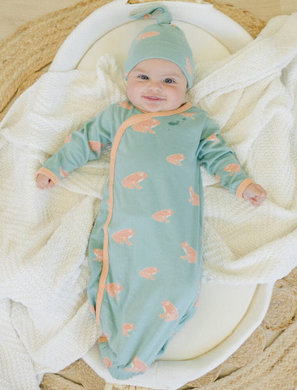 GOTS Certified Organic Cotton Hat - Frog