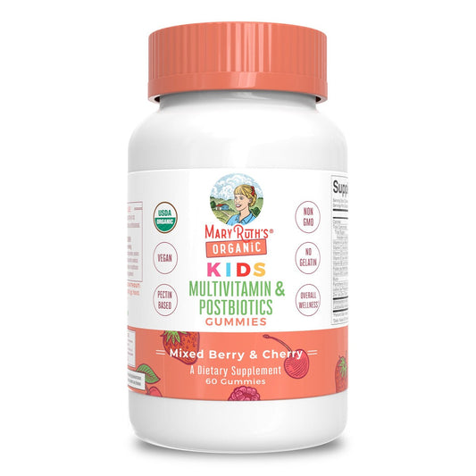 Mary Ruth's® Organic Kids Multivitamin + Postbiotic Gummies