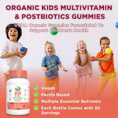 Mary Ruth's® Organic Kids Multivitamin + Postbiotic Gummies
