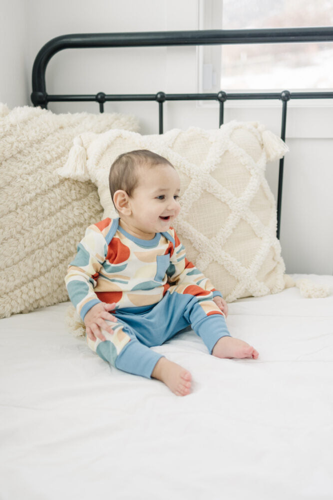 Organic Cotton Pants - Geometric Moon