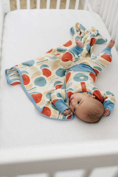 GOTS Certified Organic Cotton Playsuit - Geometric Moon