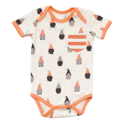GOTS Certified Organic Cotton Short Sleeve Bodysuit - Gnome