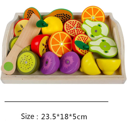 Wooden Fruit and Vegetable Pretend Play Set
