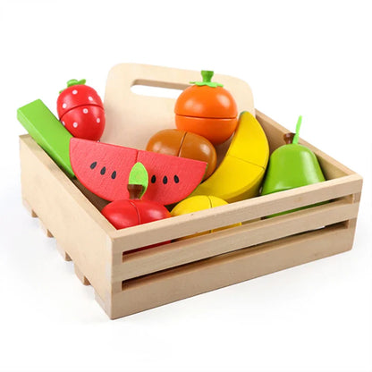 Wooden Fruit and Vegetable Pretend Play Set