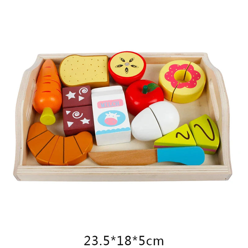 Wooden Fruit and Vegetable Pretend Play Set