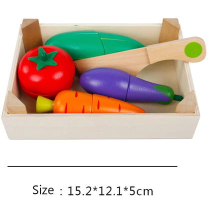 Wooden Fruit and Vegetable Pretend Play Set