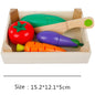 Wooden Fruit and Vegetable Pretend Play Set