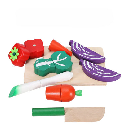 Wooden Fruit and Vegetable Pretend Play Set
